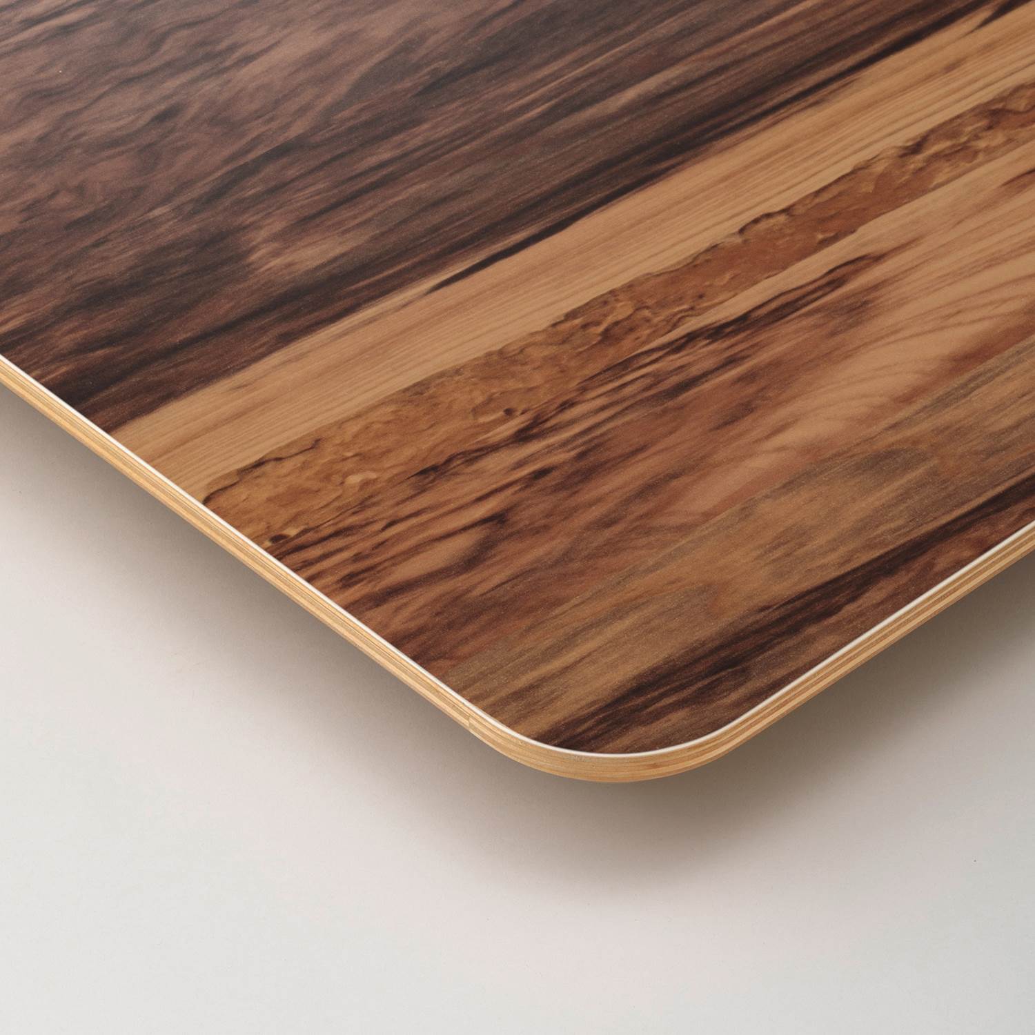メラミン化粧板 シャープエッジ 角R 洋テイスト木目 t30｜店舗用