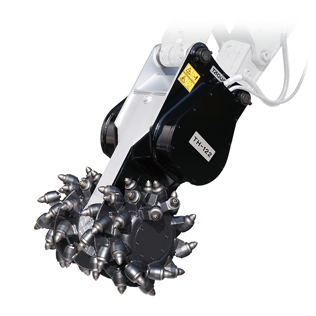 THツインドラムカッター | TAGUCHI | タグチ工業 | 建機アタッチメント