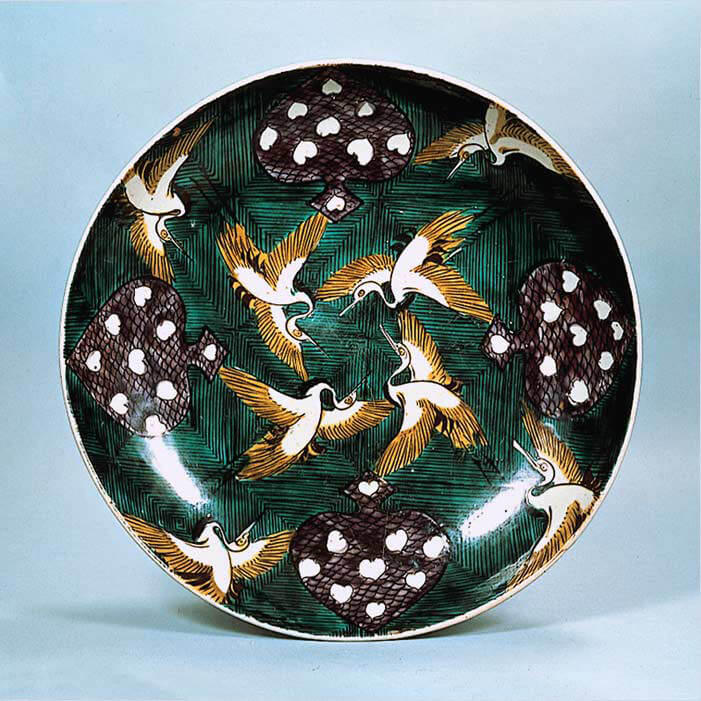 江戸前期 古九谷 白磁 陽刻紋 平鉢 骨董品 アンティーク 楽天市場