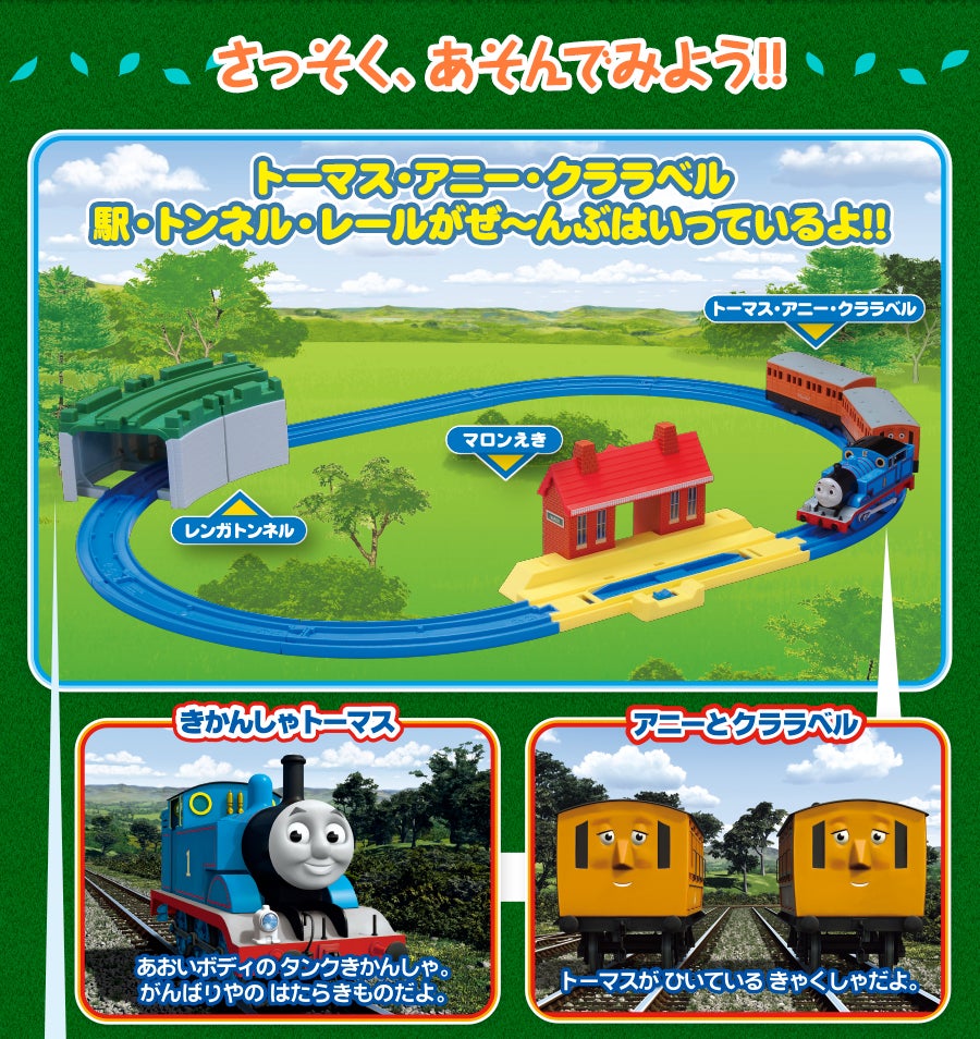 きかんしゃトーマス ベーシックセット｜徹底解剖｜プラレール｜タカラ