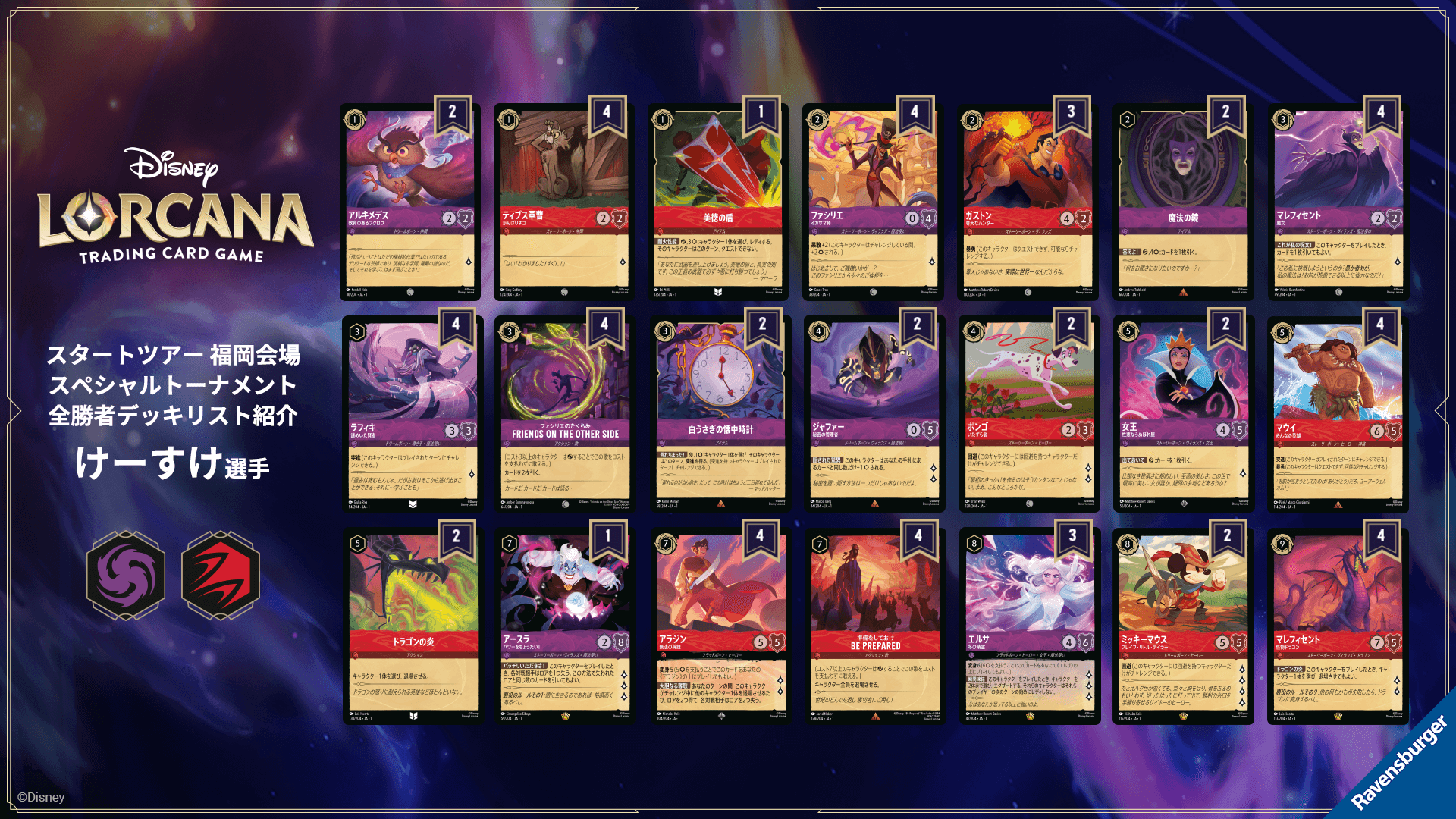 スタートツアーWEEK2 スペシャルトーナメント」全勝者デッキリスト