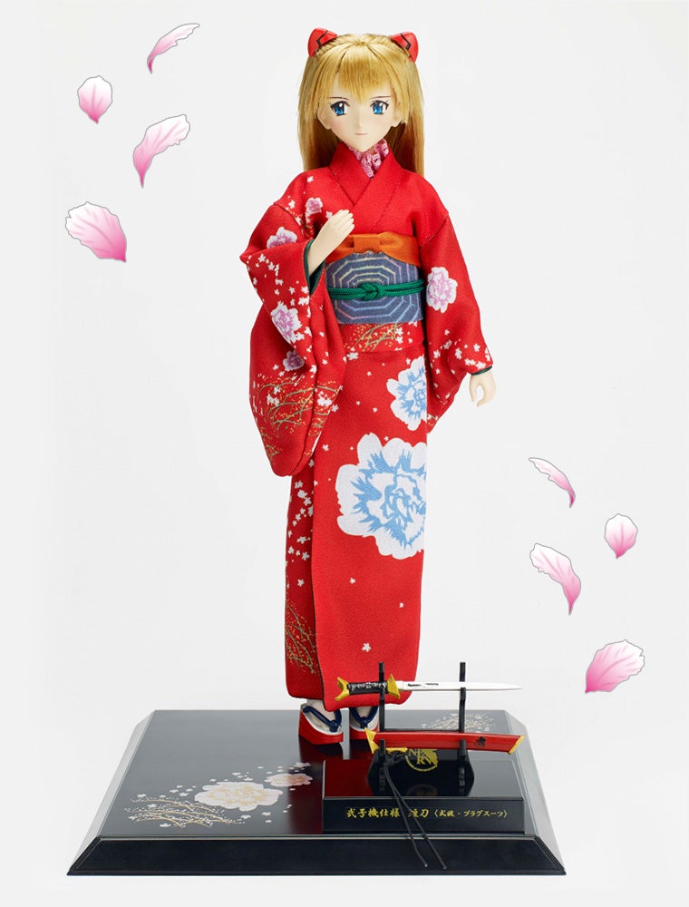 式波・アスカ・ラングレーと日本刀｜エヴァンゲリオン究極の和ドール