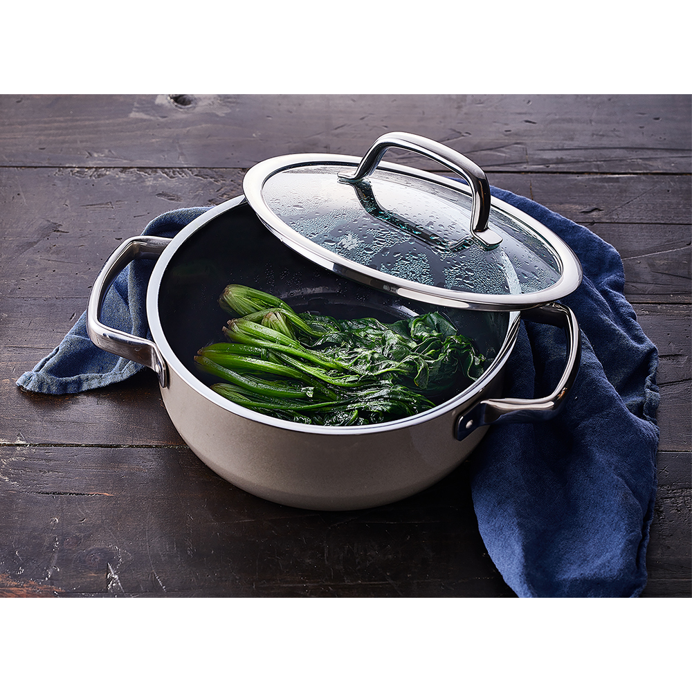 フュージョンテック ミネラル ローキャセロール20cm（DR／PL／RQ