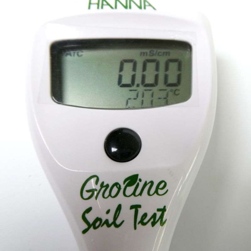 ハンナ ソイルテスト HI 9833N 土壌ダイレクトEC/湿度テスター HI
