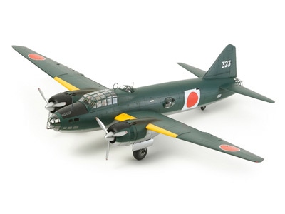 タミヤ 1/48 傑作機シリーズ 一式陸上攻撃機11型 山本長官搭乗機（人形