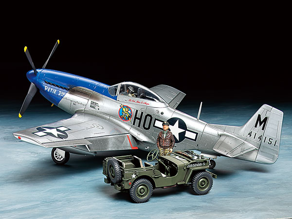 タミヤ スケール限定商品 1/48 ノースアメリカンP-51Dマスタング・1/4