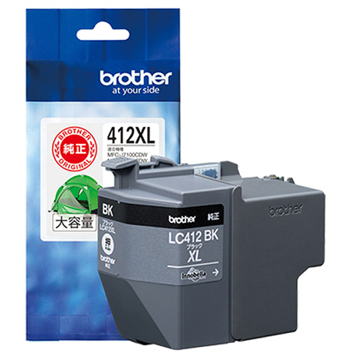 たのめーる】ブラザー インクカートリッジ 4色パック 大容量 LC412XL