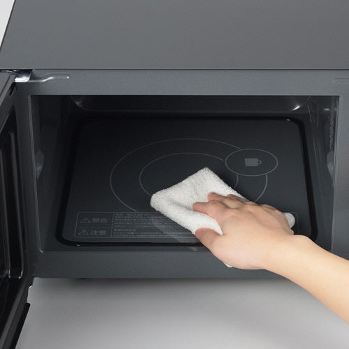 たのめーる】ツインバード センサー付フラット電子レンジ 18L ブラック