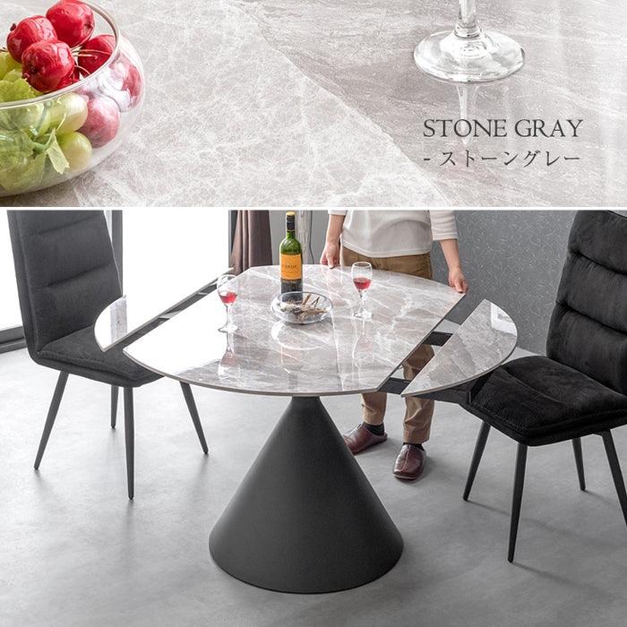 120/80】伸長式ダイニングテーブル 単品 折りたたみ 折り畳み