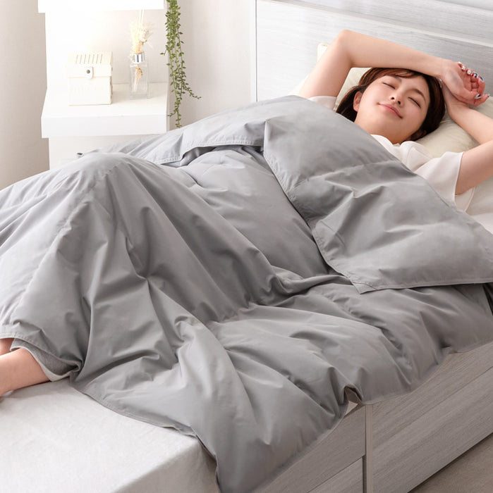 シングル 2枚セット］洗える ダウンケット 日本製 肌掛け布団 ホワイト