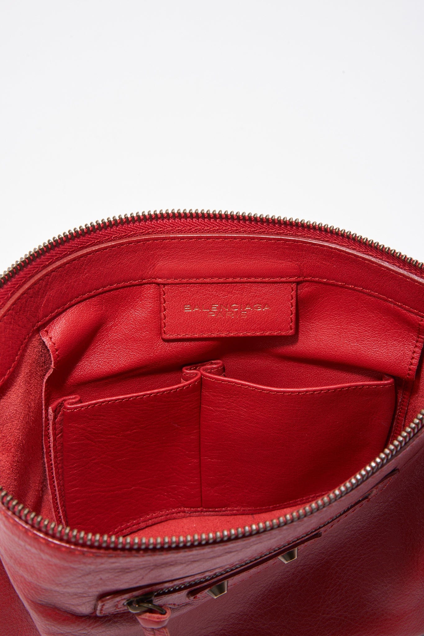 Balenciaga Red Leather City Crossbody Bag – The Hosta