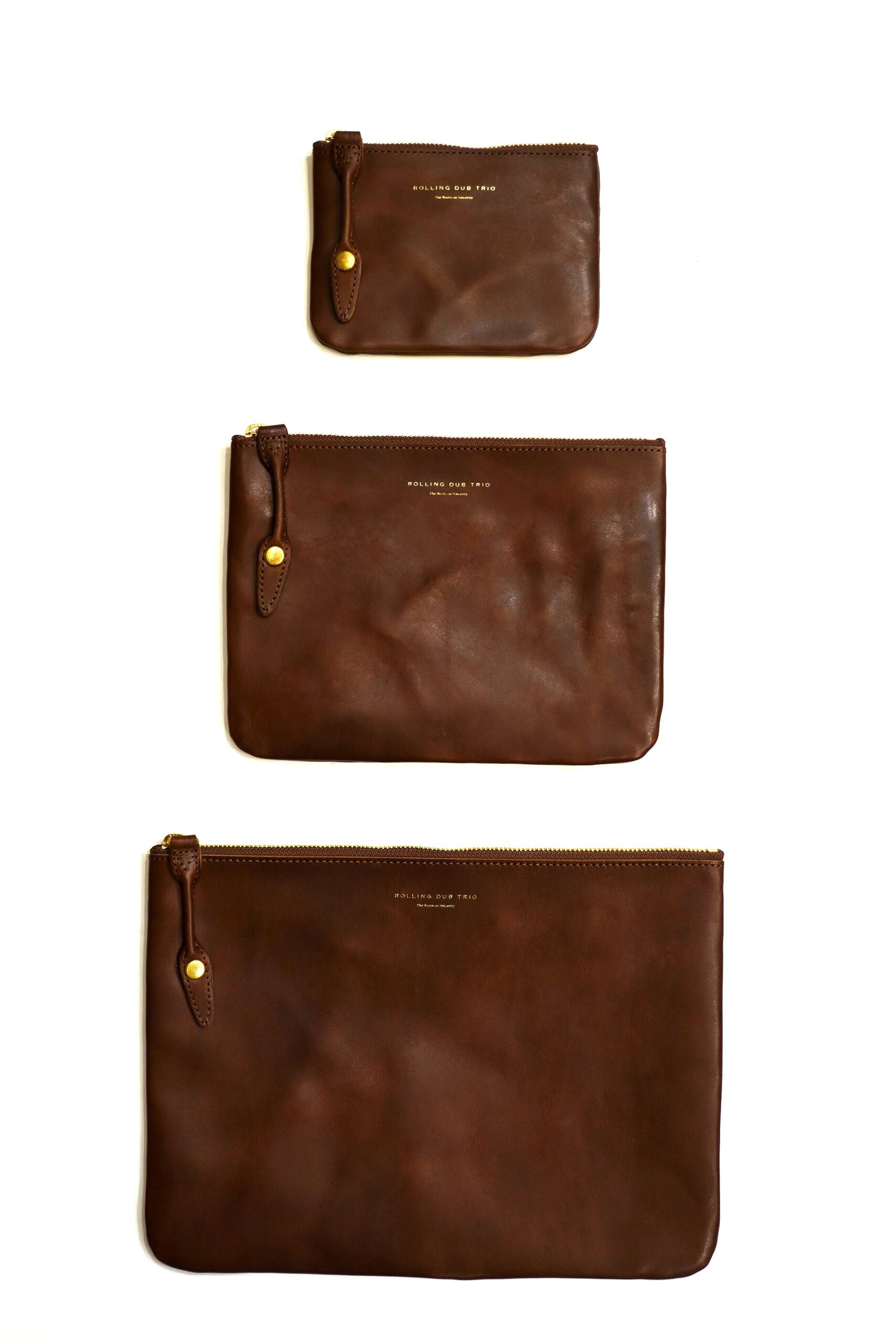 Rolling dub trio(ローリングダブトリオ) “ZIP&SNAP POUCH” 3size #RDT