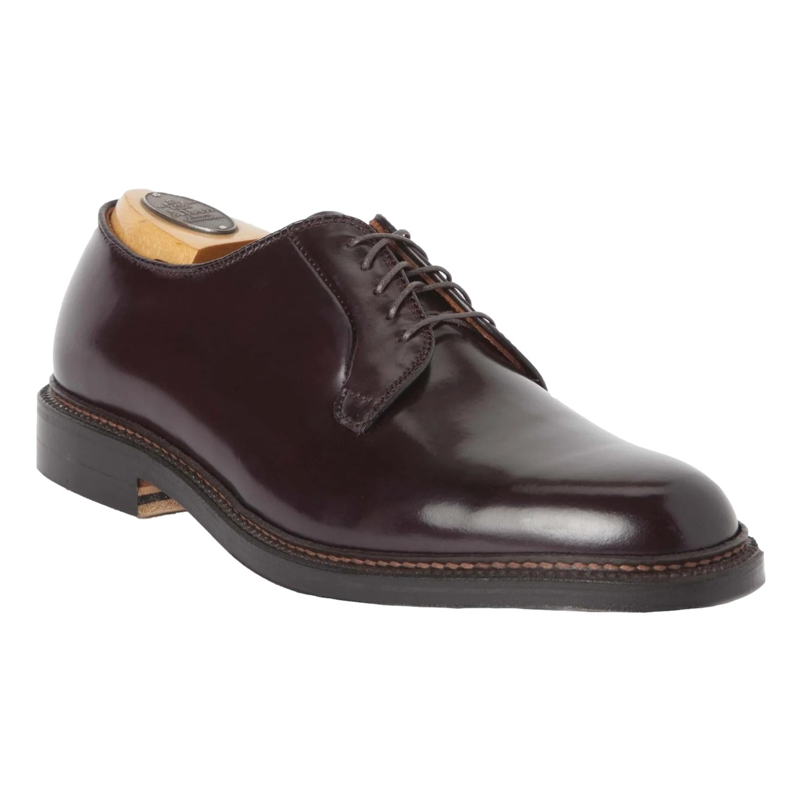 Alden 990 Plain Toe Blucher Color 8 Shell Cordovan – The Andover Shop