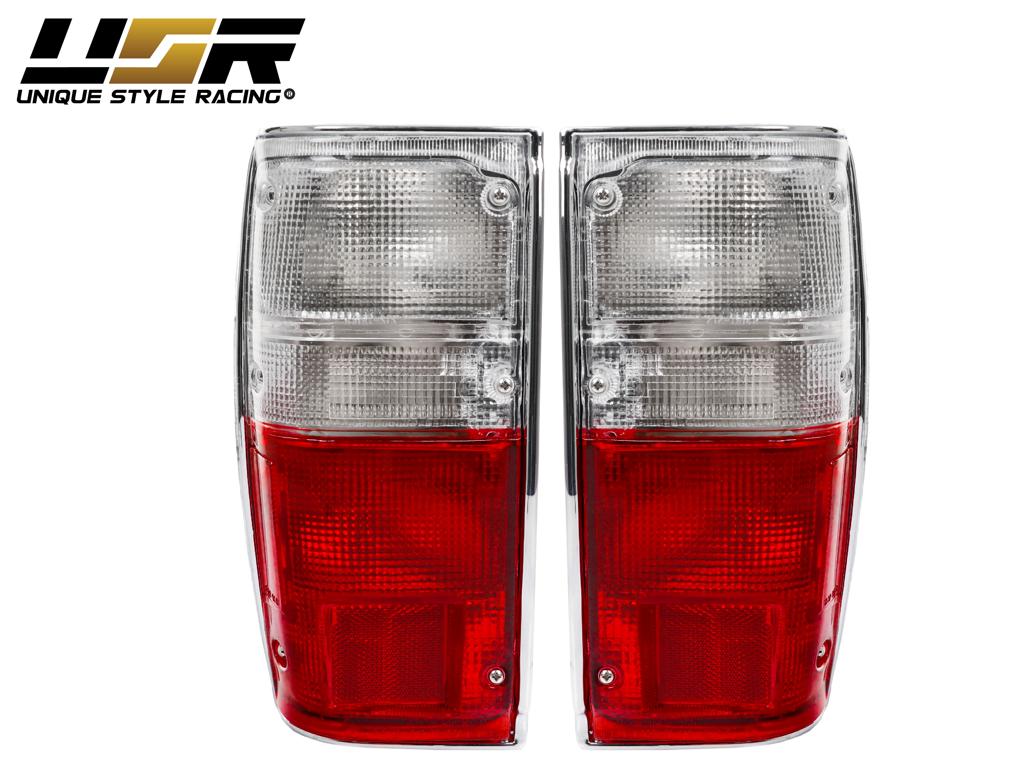 DEPO Red & Clear Tail Lights Fit For 1984-1988 Toyota Pickup Truck