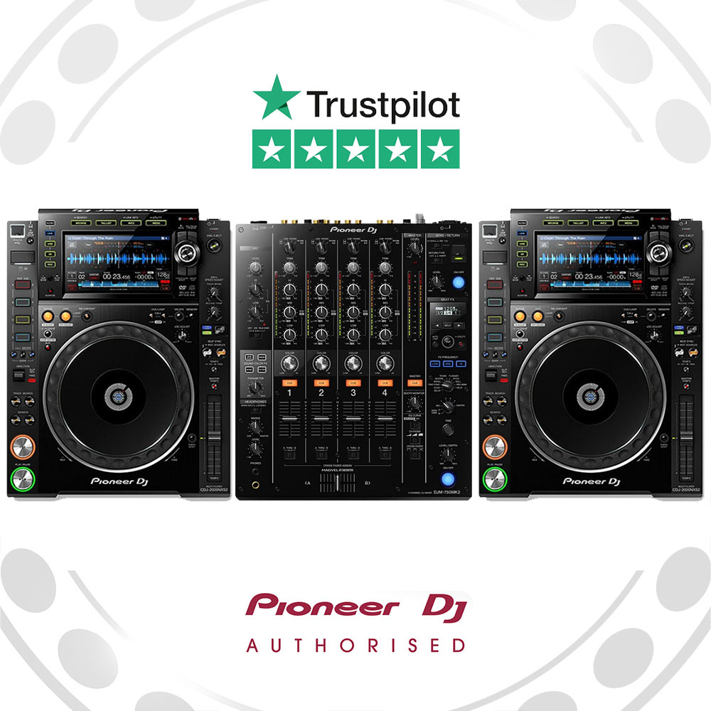Pioneer CDJ-2000NXS2 and DJM-750mk2 DJ Package Deal