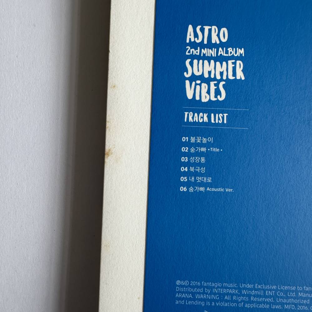ASTRO SIGNED 2ND MINI ALBUM 'SUMMER VIBES'