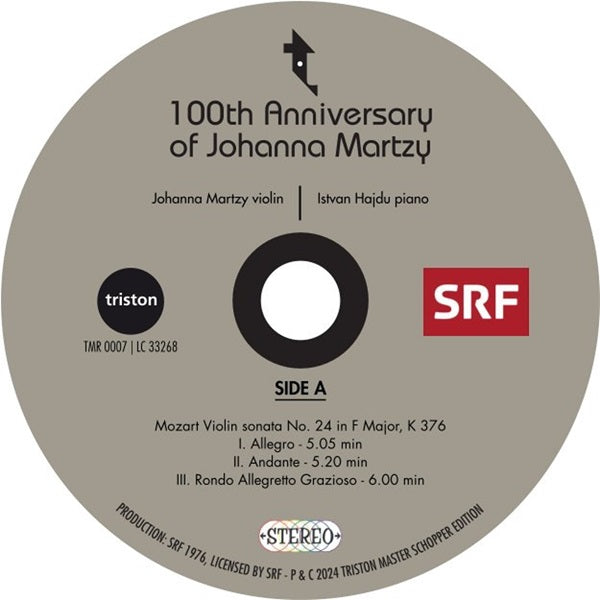 Johanna Martzy - Violin Sonatas Mozart & Schubert - Vol. 1 [Vinyl