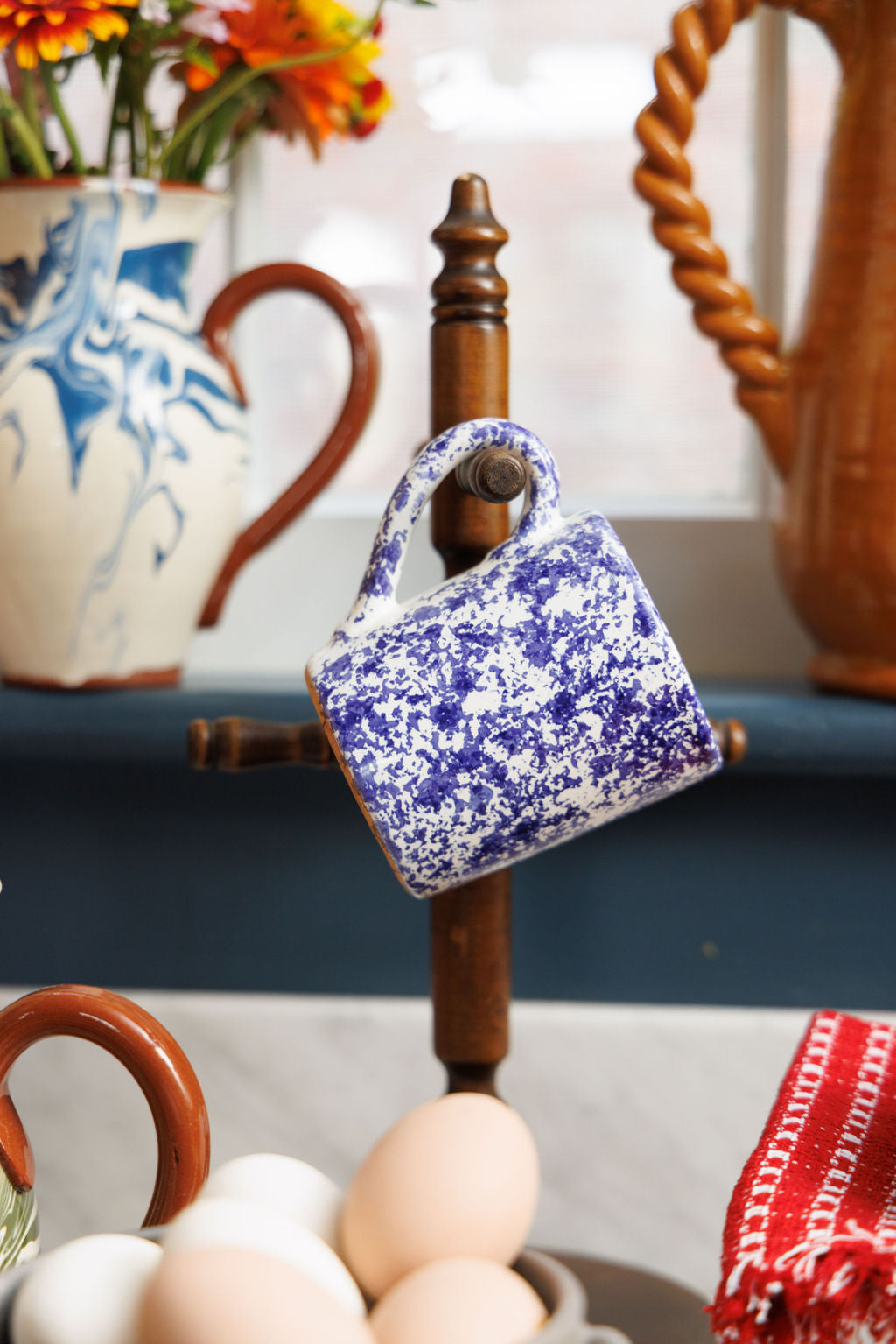 Gable Spongeware Mug – The Six Bells