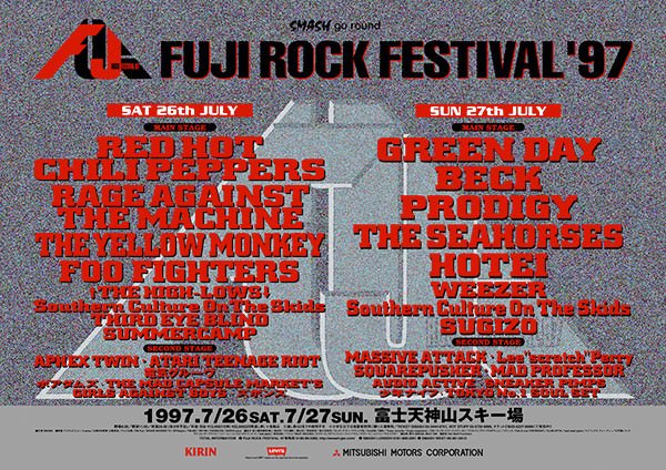 1997.07.27 - Fuji Rock Festival, Narusawa, Japan (cancelled) - The