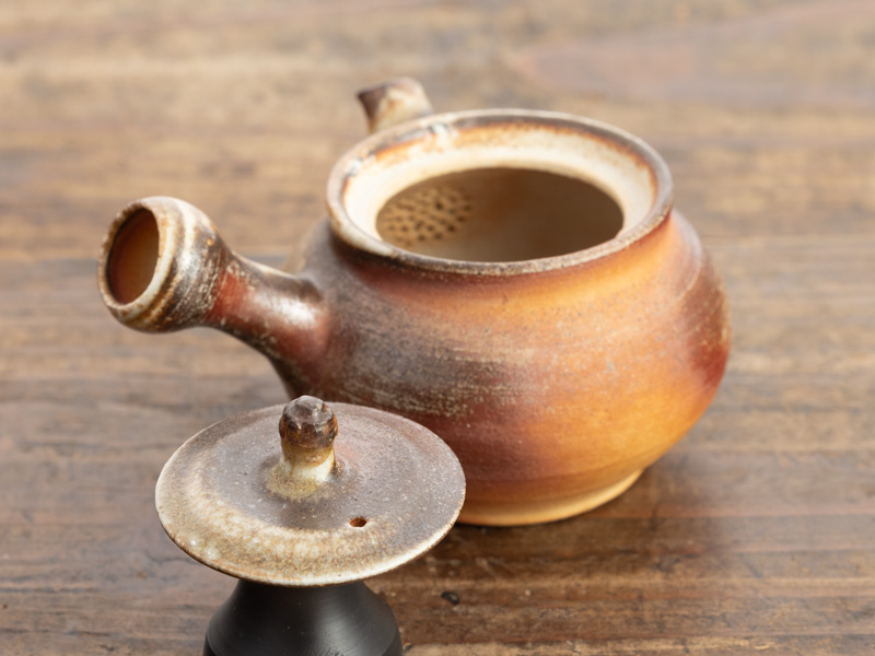 信楽焼焼 急須 窯変 大西左朗 作, 90 ml [POT-30-003-0090] - 87,000円