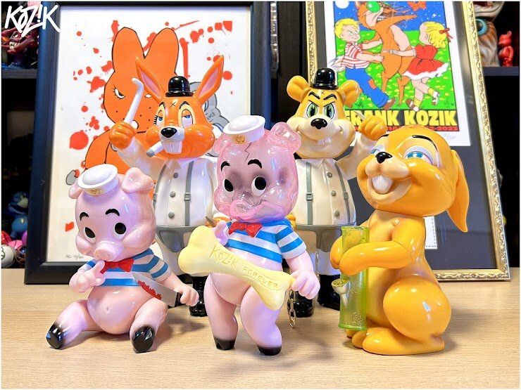 Frank Kozik x BlackBook Toy Presents Piggums Inner Skull OG - The