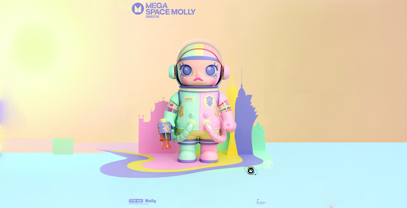 POP MART x Sanchia Lau Presents MEGA SPACE MOLLY 400% Sweetie