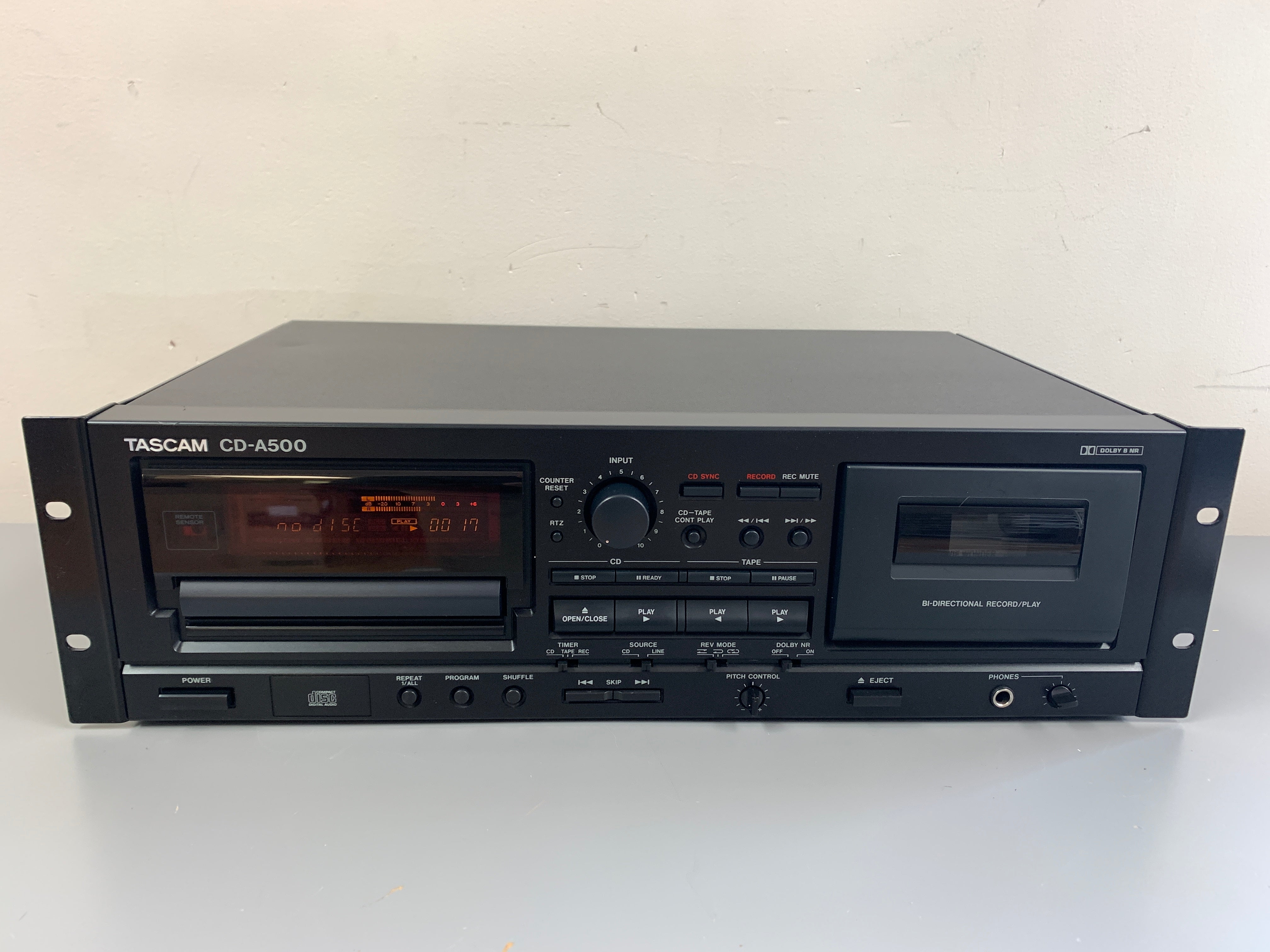 Tascam CD-A500 CD Player and Cassette Combo Player / Recorder