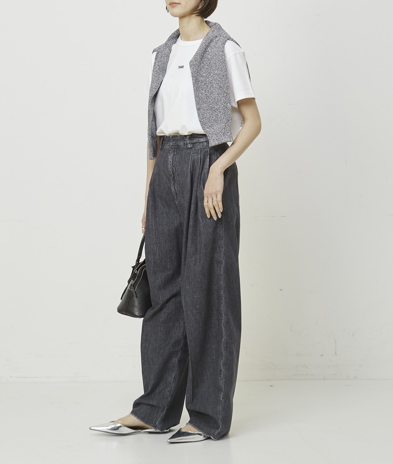 デニムタックパンツ(A0843FP001)｜THIRD MAGAZINE (サードマガジン