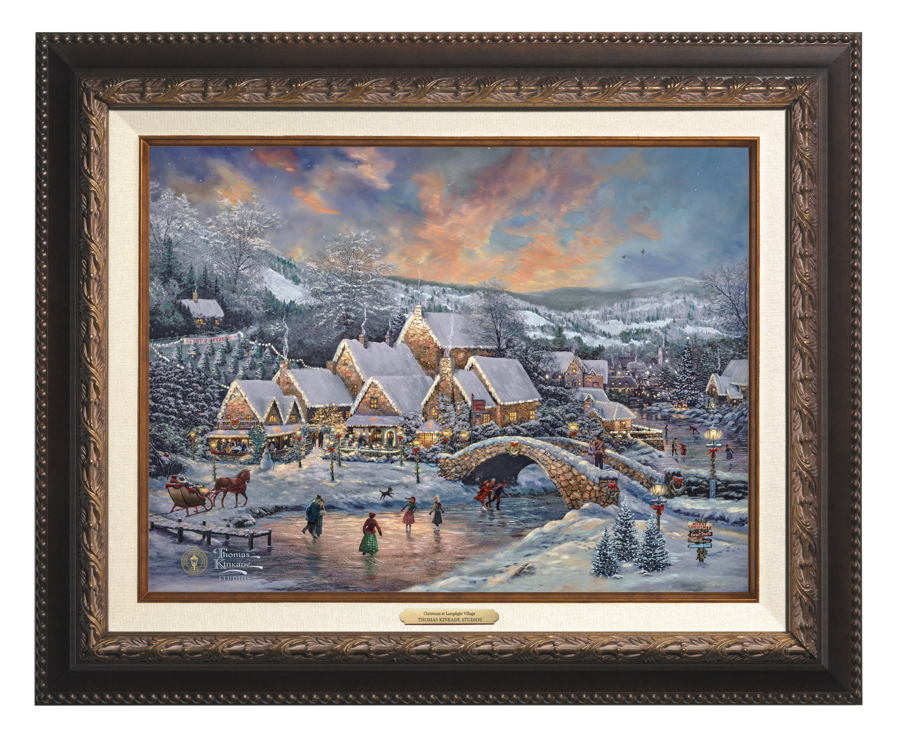 Christmas at Lamplight Village - Canvas Classics – Thomas Kinkade