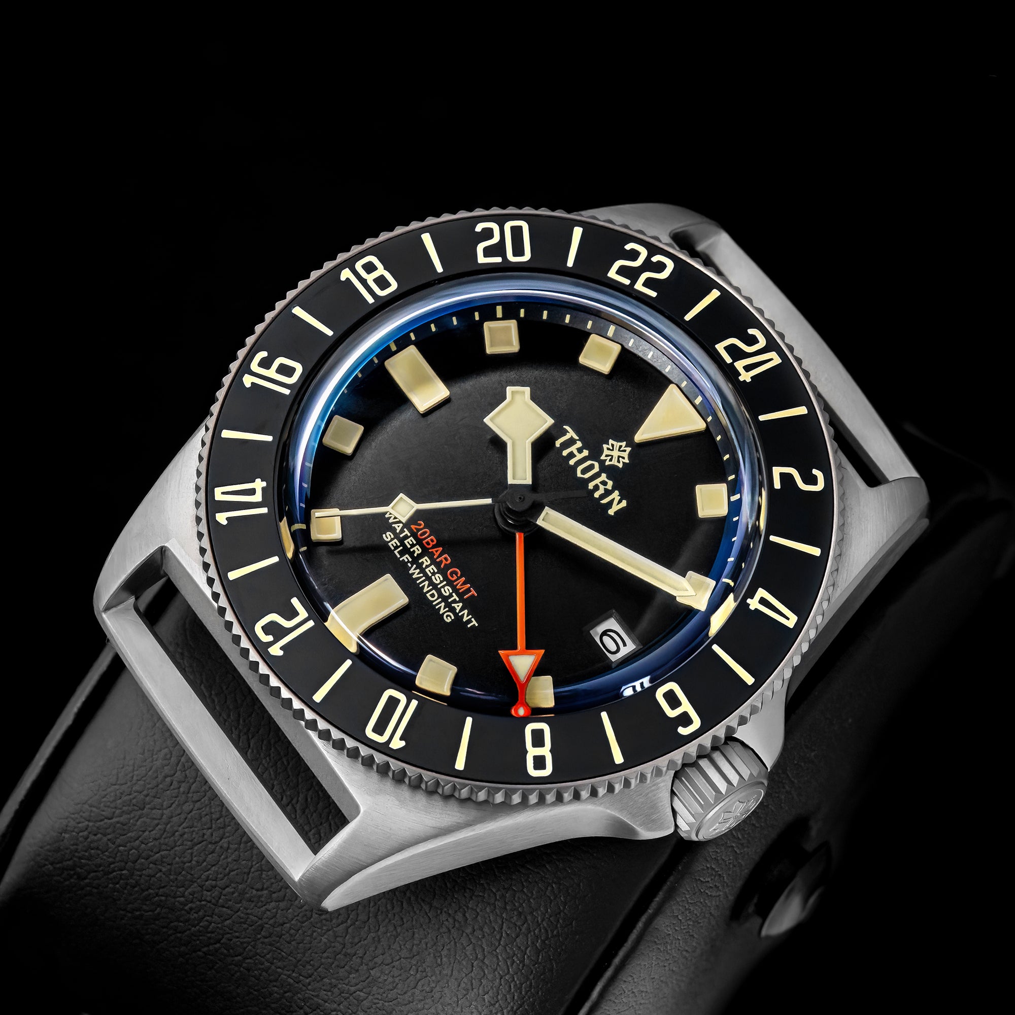 THORN T020 GMT Automatic Dive Watch | Titanium 200M NH34 Movement