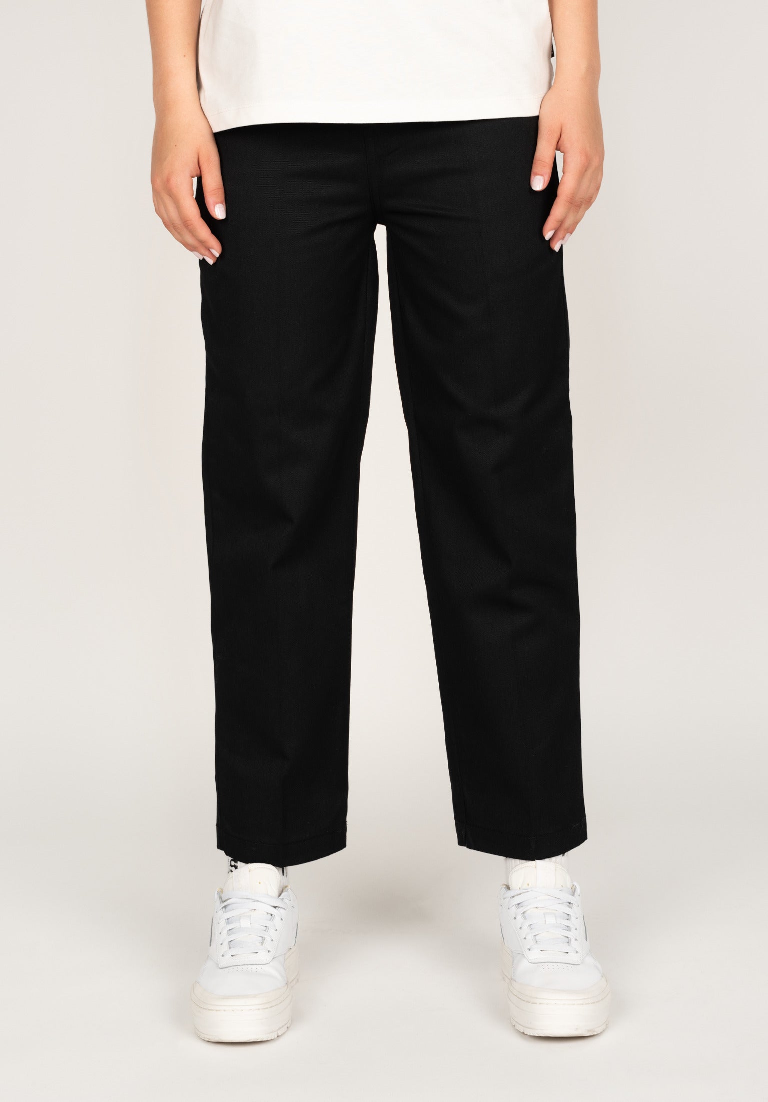Phoenix Cropped Rec Dickies Chino- / Cloth pants in black for