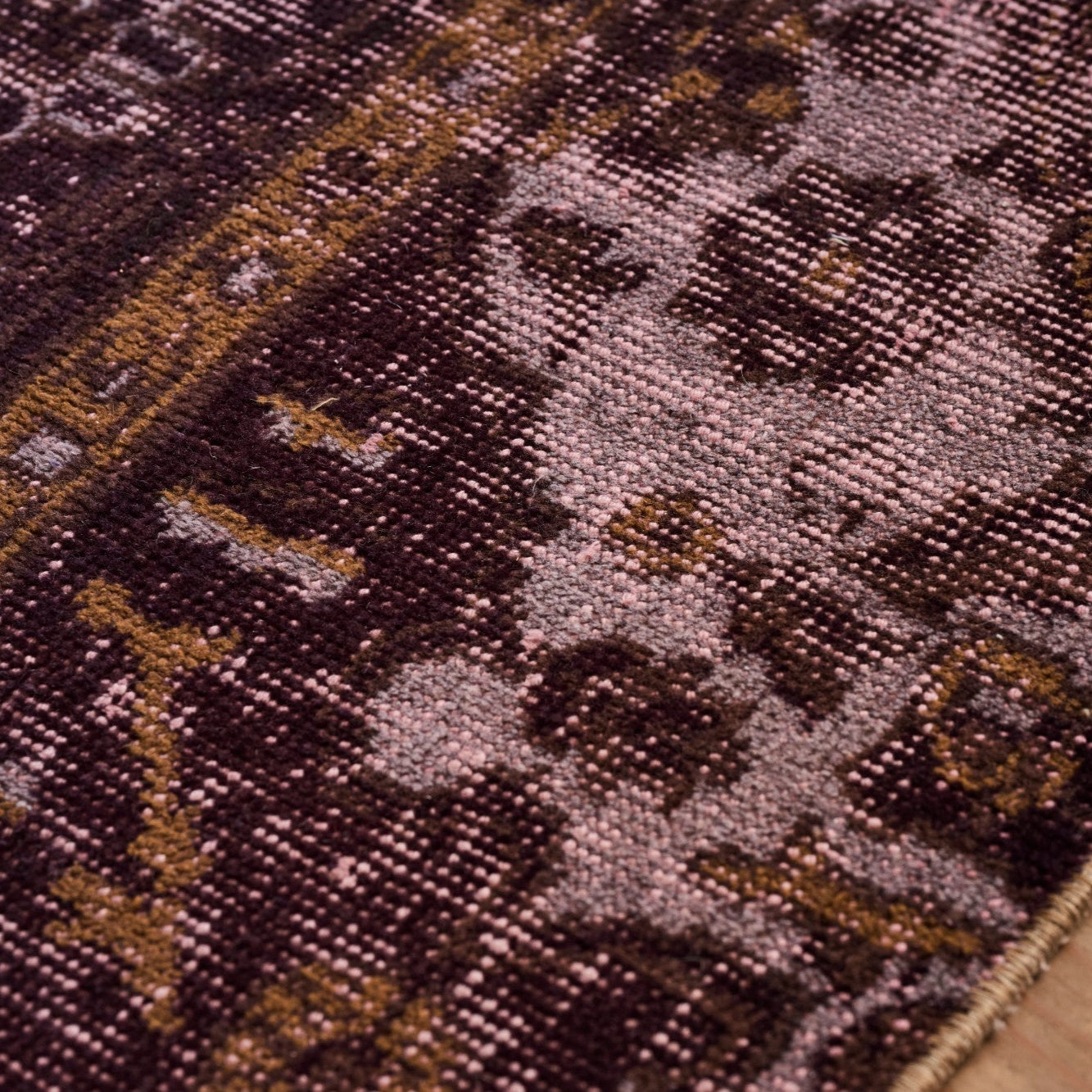 ヴィンテージラグ | トルコ・ドアサイズ No.03 | 赤紫色 | 84×43 – tiflo