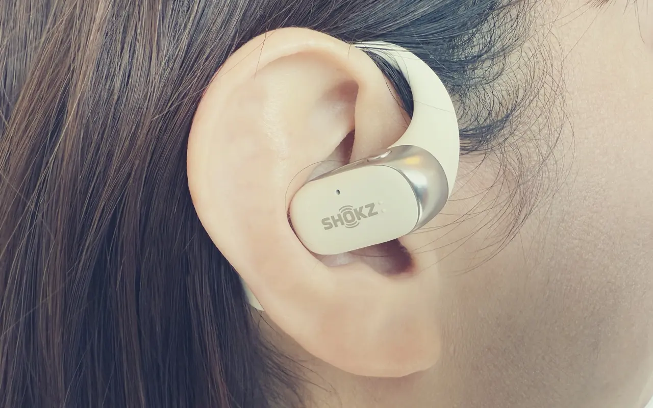 美品】SHOKZ OPENFIT 2 ワイヤレスイヤホン ホワイト Amazon.com