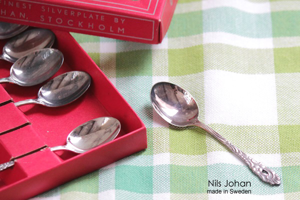 北欧ヴィンテージ スプーン6本セット /Nils Johan Sweden
