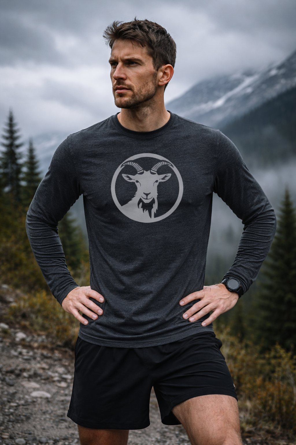 Goat Energy - Premium Long Sleeve Shirt – Timpanogos Hiking Co.