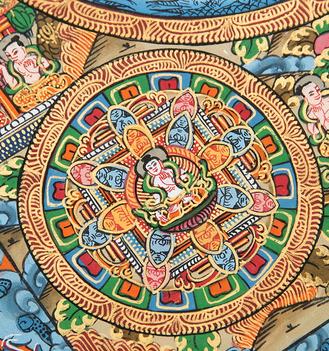 一点物〕タンカ - 五仏曼荼羅[31cm x 39cm] の通販[送料無料