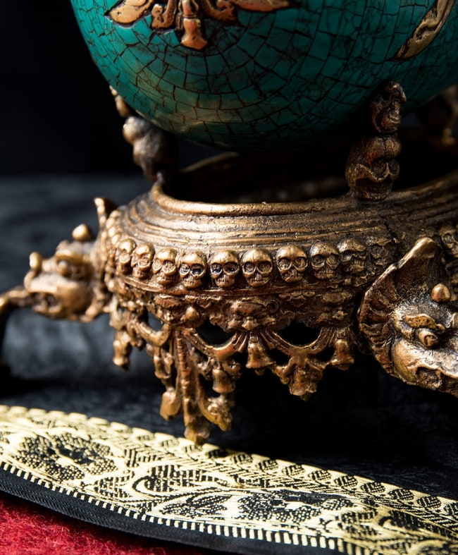 高品質】チベット密教法具 頭蓋骨杯 カパーラ の通販[送料無料