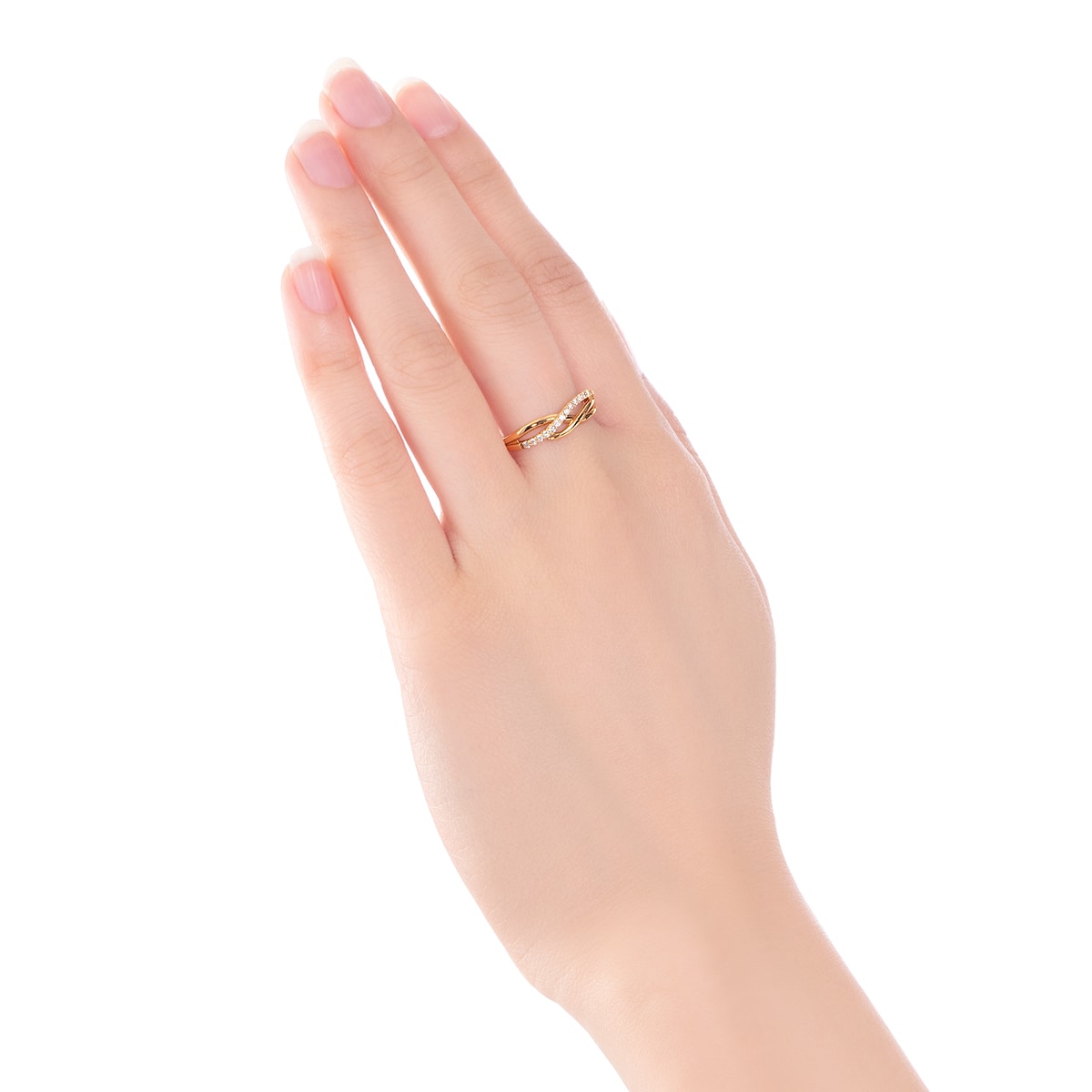 K18イエローゴールドダイヤモンドリング(RFR377-001)|TSUTSUMI