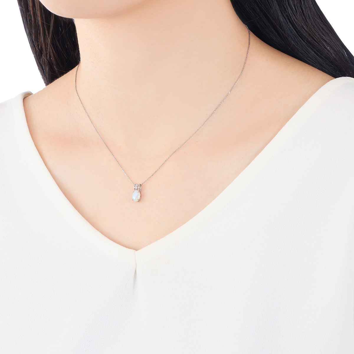 プラチナオパールネックレス(RPN198-002)|TSUTSUMI（ジュエリーツツミ