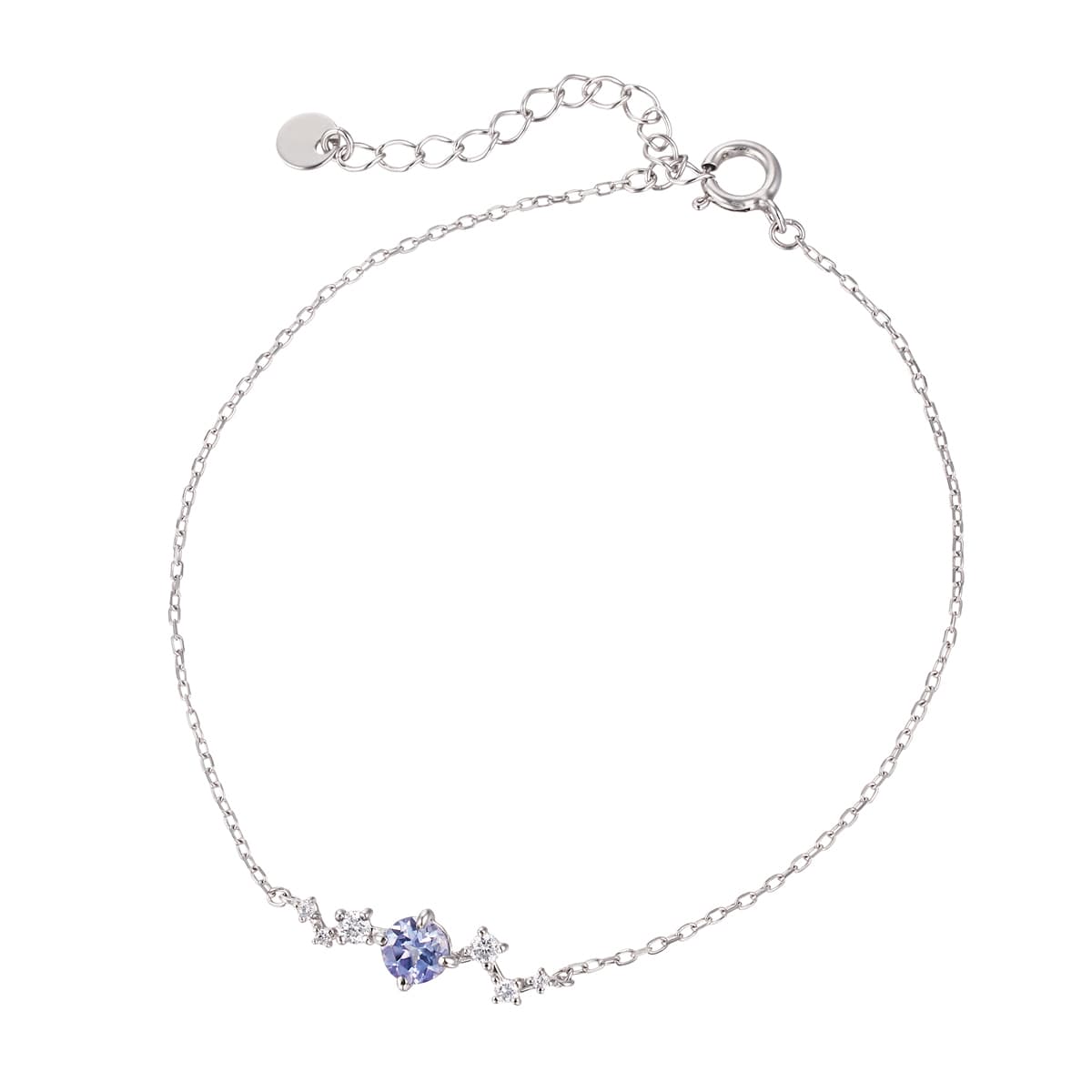 K10ホワイトゴールドタンザナイトブレスレット(RBL574)|TSUTSUMI
