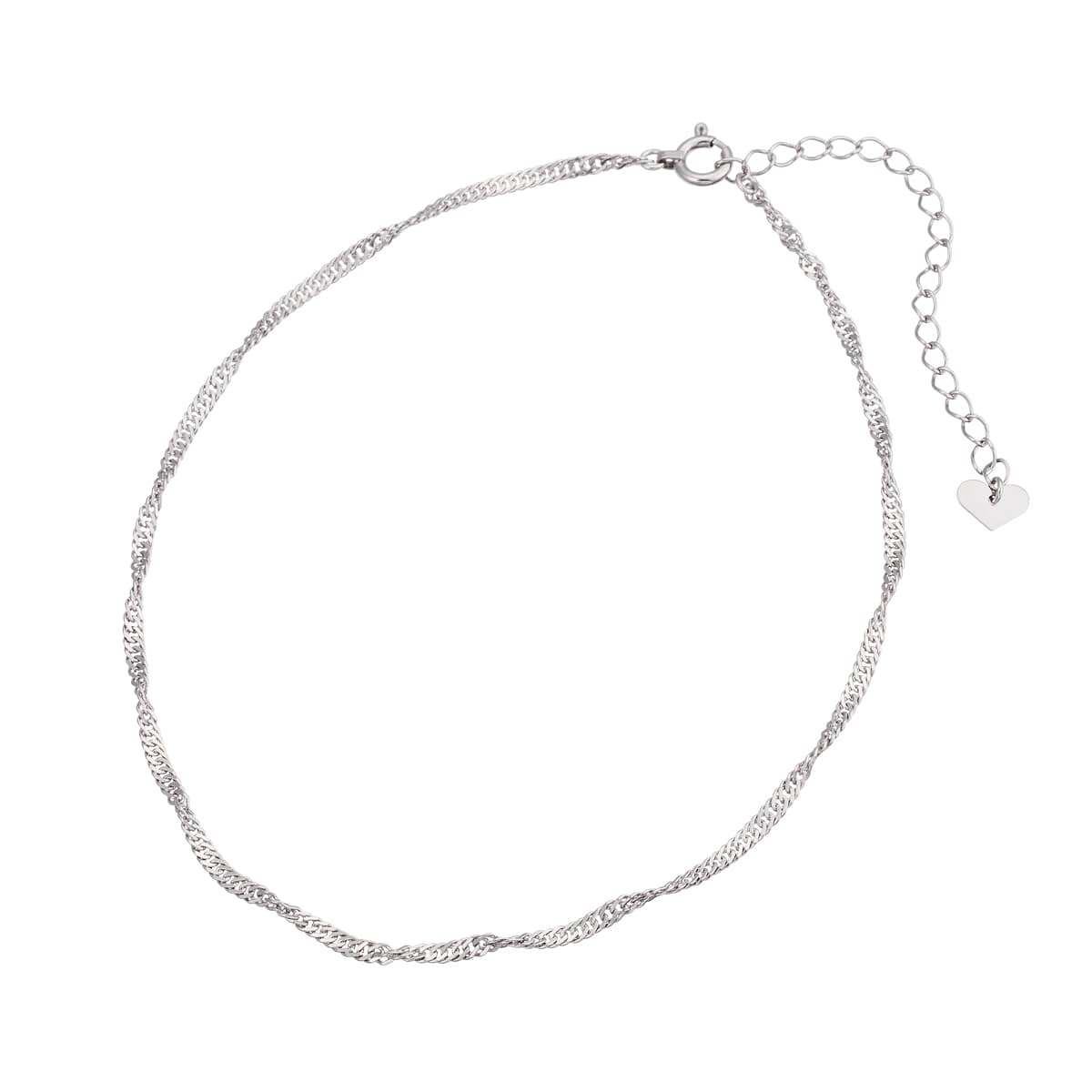 K14ホワイトゴールドアンクレット(RBL117)|TSUTSUMI（ジュエリーツツミ