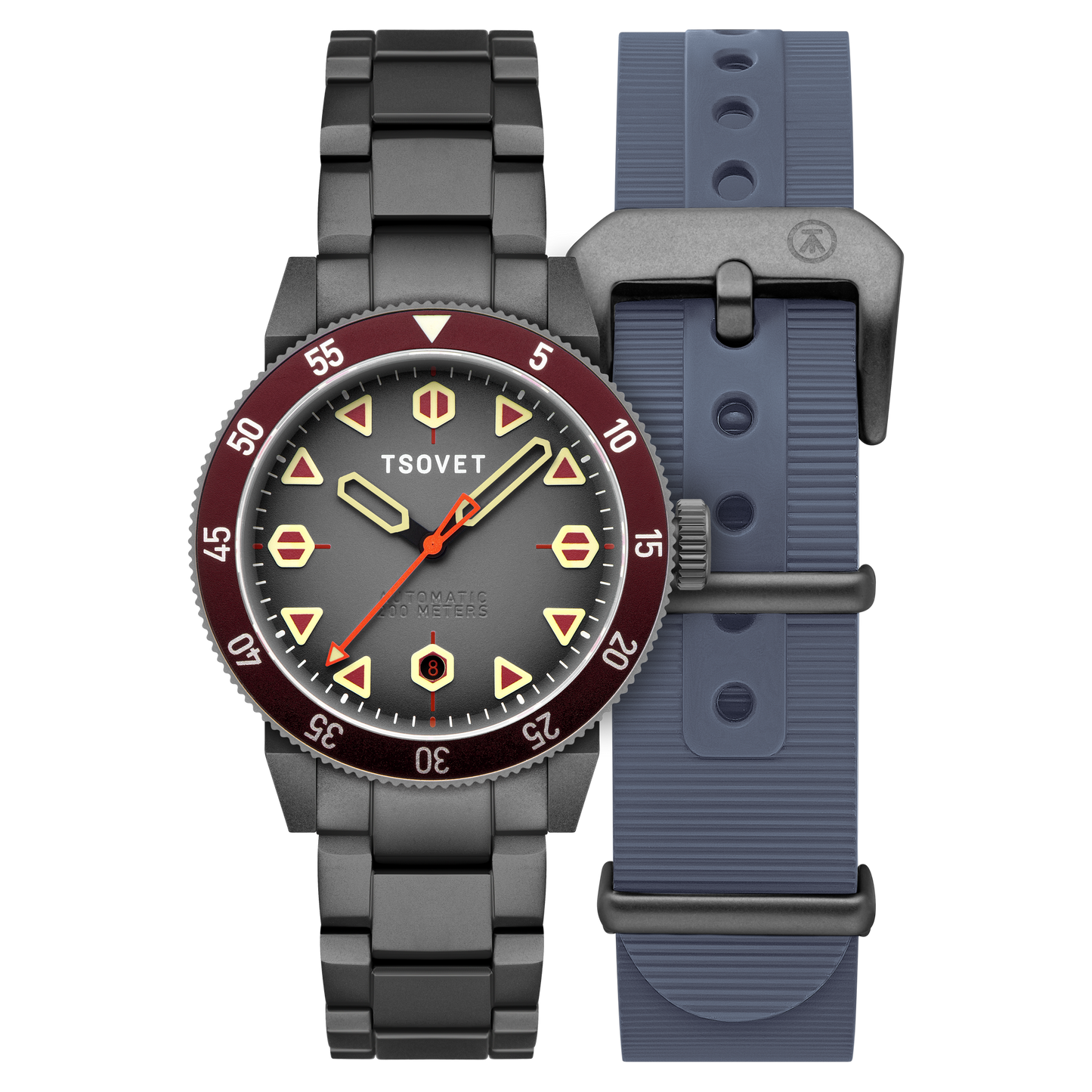 トメィトゥ ZX-7 Titanium damascus Chronograph – Zelos Watches