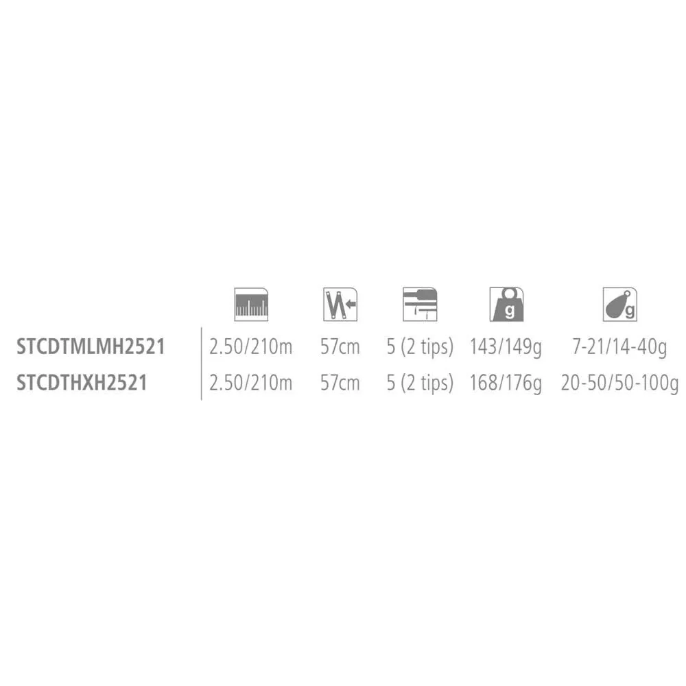 Shimano fishing STC Dual Tip spinning rod Black | Waveinn