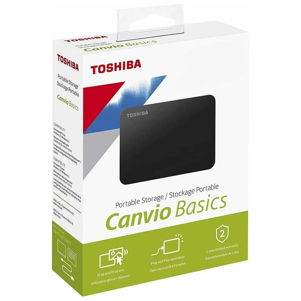 Toshiba Canvio Basics 2TB 外付けHDD 銀 | Techinn