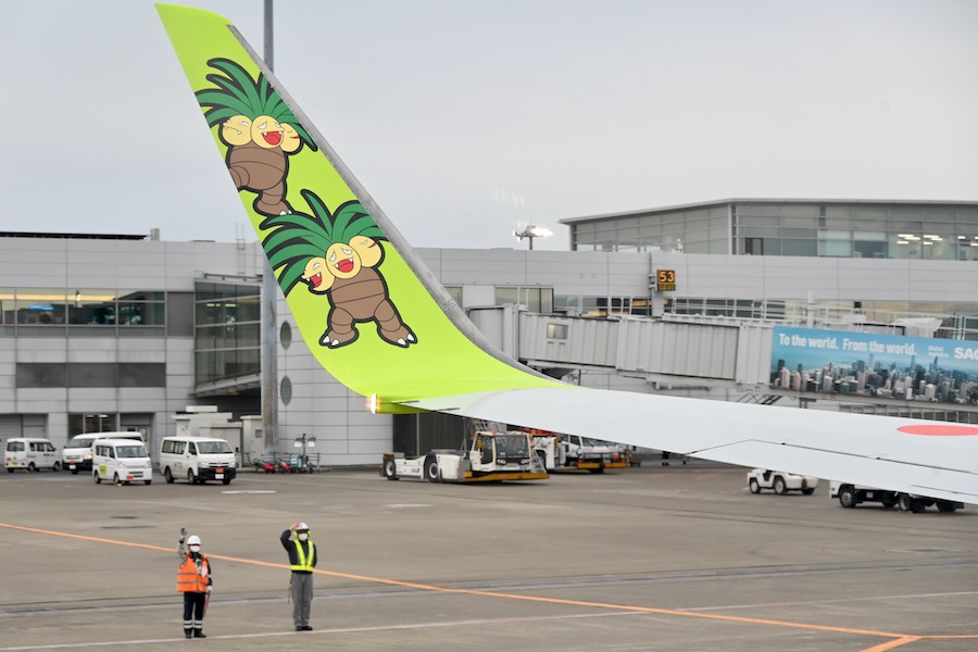 フォトレポート】ソラシドエア、ポケモン描いた特別機「ナッシー