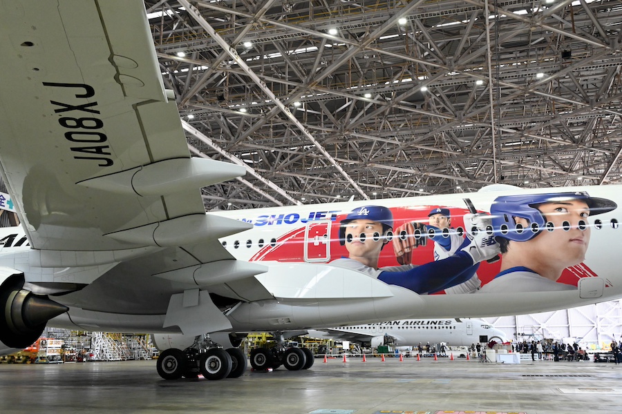 JAL、A350に大谷翔平選手描いた「DREAM SHO JET」 松井氏以来21年ぶり
