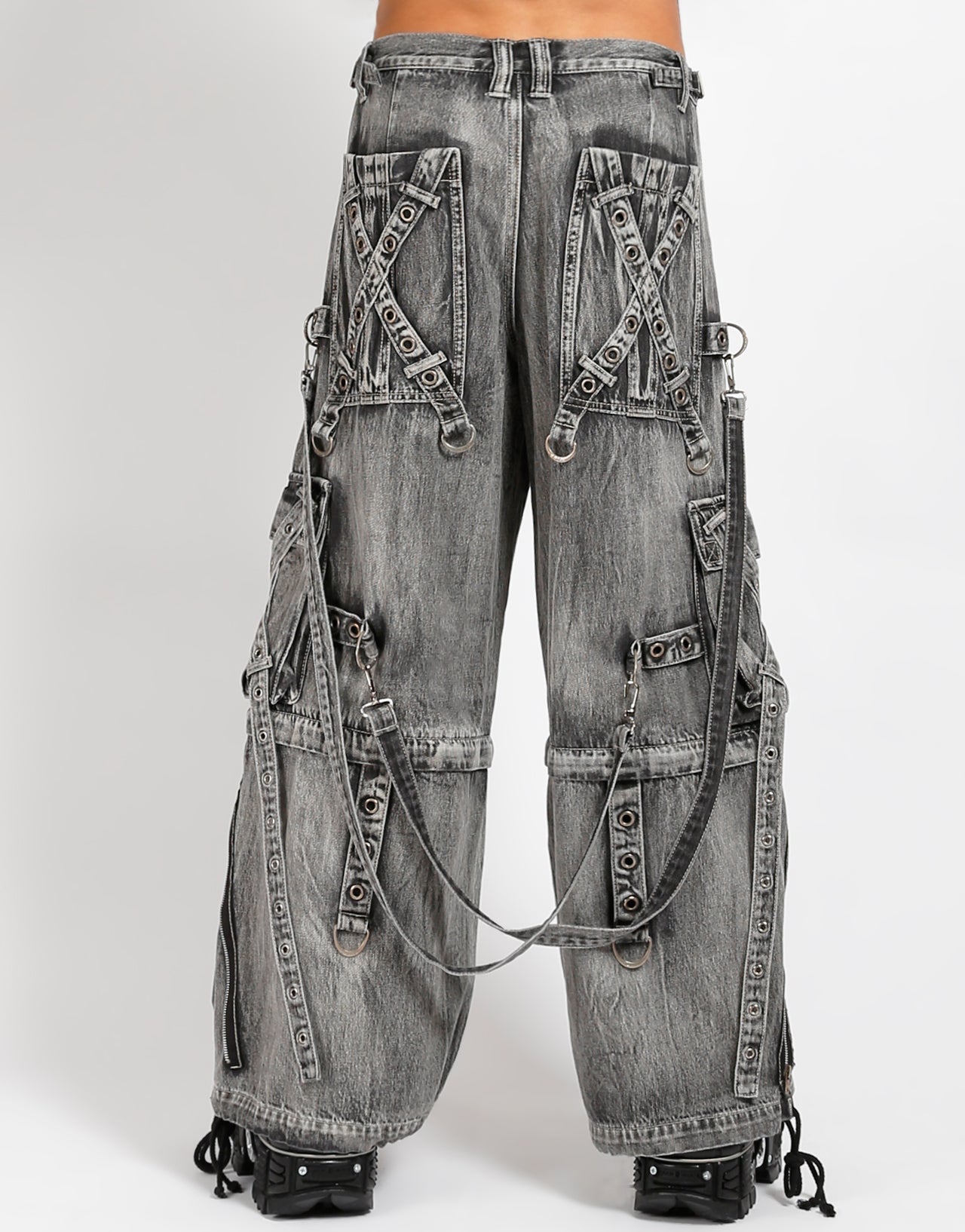 X-STRAP PANT FOG WASH DENIM – trashandvaudeville