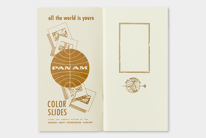 PAN AM Blank notebook / リフィル 無罫 グローブロゴ | TRAVELER'S