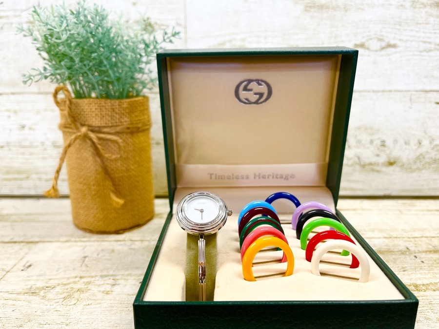 大人気のハイブランド！GUCCI（グッチ）チェンジベゼル 腕時計を買取