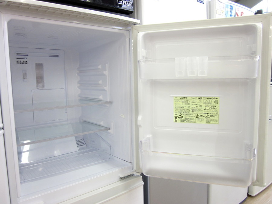 ☆中古☆冷蔵庫 SHARP SJ-D14D-W 2018年製 動作確認済み☆ シャープ SJ